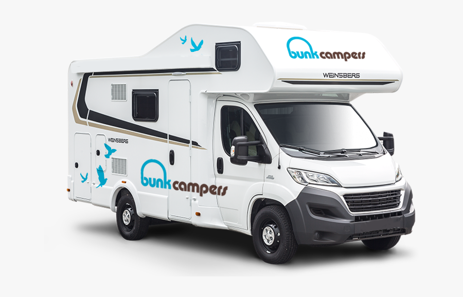 Bunk Campers Person Motorhome - Camper Van Sleeps 6, Transparent Clipart