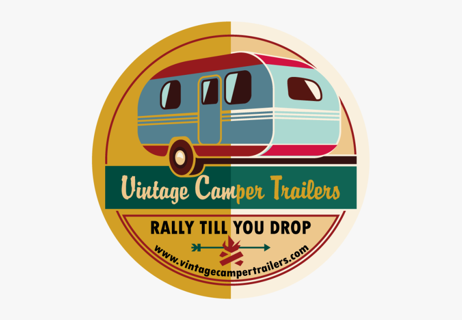 The Vintage Camper Trailer Rallies Book - Vintage Camp Sticker, Transparent Clipart