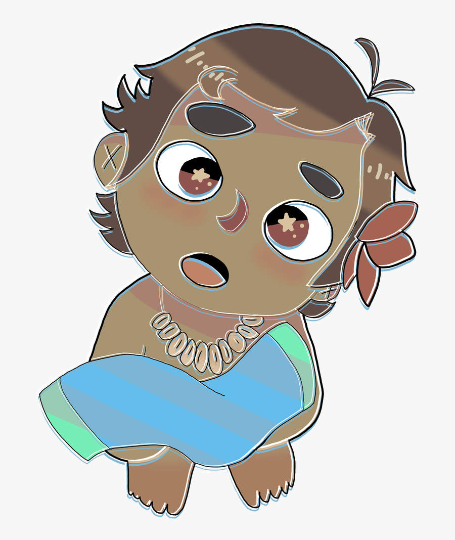 Baby Moana - Cartoon, Transparent Clipart