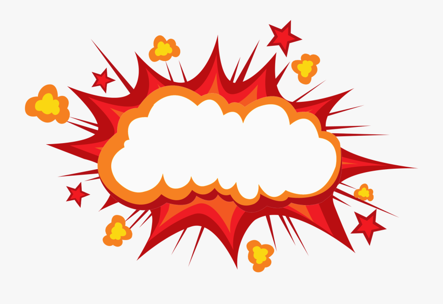 Box The Explosion Mushroom Comics Avoid Explode Clipart - Cartoon Explosion Transparent Background, Transparent Clipart