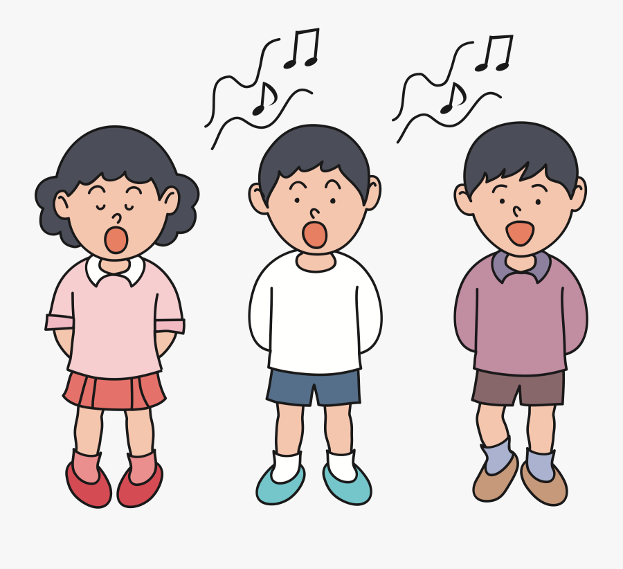 Clip Art Choir Head Shoulders Knees - Singing Clipart, Transparent Clipart