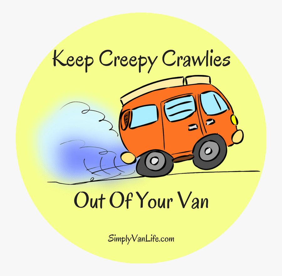 Transparent Creepy Crawlies Clipart - Minibus Clip Art, Transparent Clipart