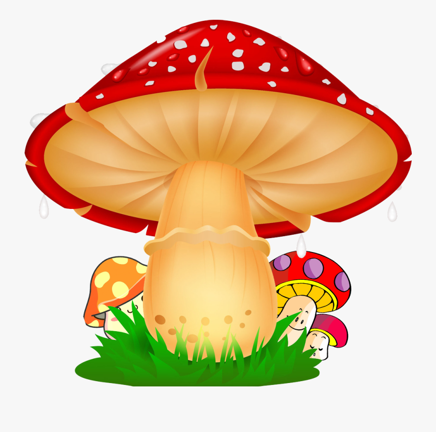 Transparent Expression Clipart - Mushroom Cartoon, Transparent Clipart