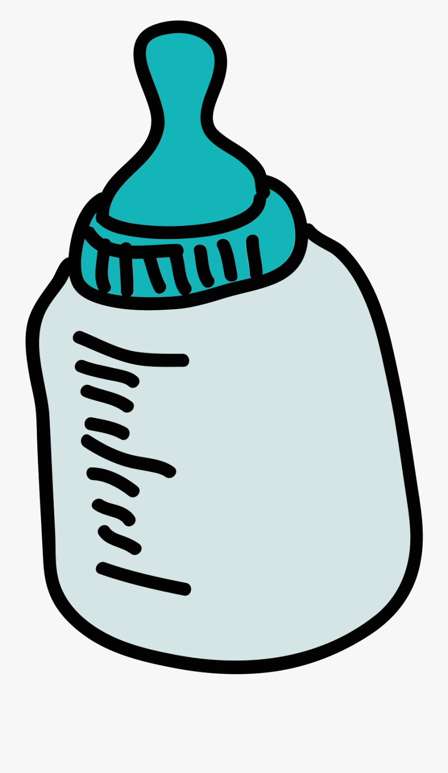 Baby Bottle Icon - ขวด นม รูป วาด, Transparent Clipart