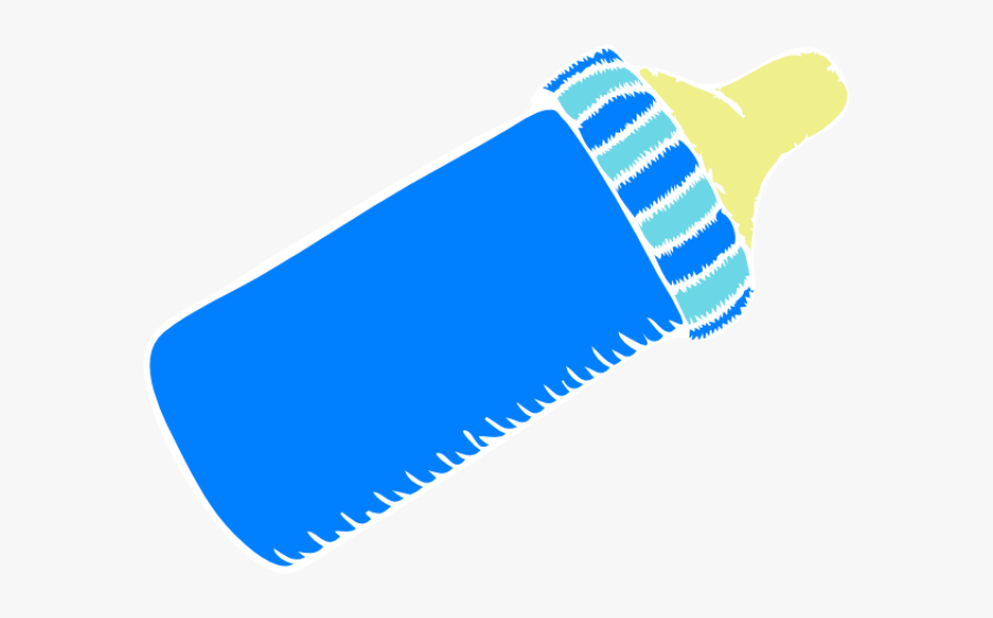 Clipart Baby Bottle Image - Blue Baby Bottle Clipart, Transparent Clipart