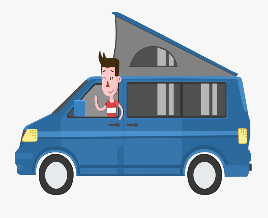 High-def Entertainment Anywhere Equip Your Camper Van - Camper Van Clip Art, Transparent Clipart