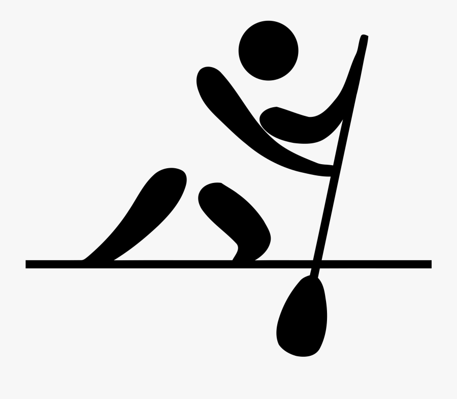 File Canoeing Flatwater Pictogram - Olympic Canoeing Logo, Transparent Clipart
