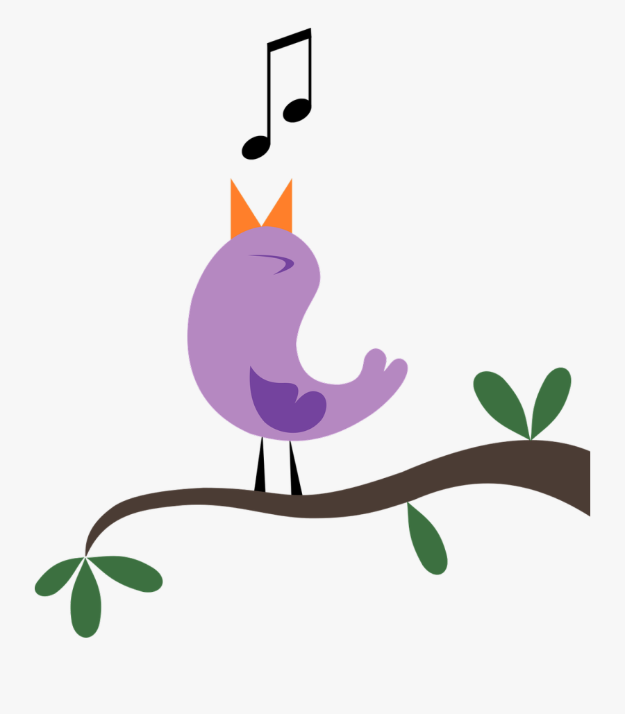 Bird Tweeting Singing Free - Singing Bird, Transparent Clipart
