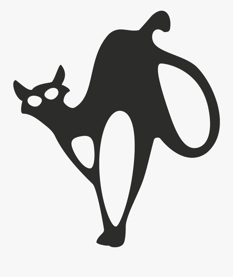 White Cat Clipart, Vector Clip Art Online, Royalty - .png Clip Art Black Cat Halloween, Transparent Clipart