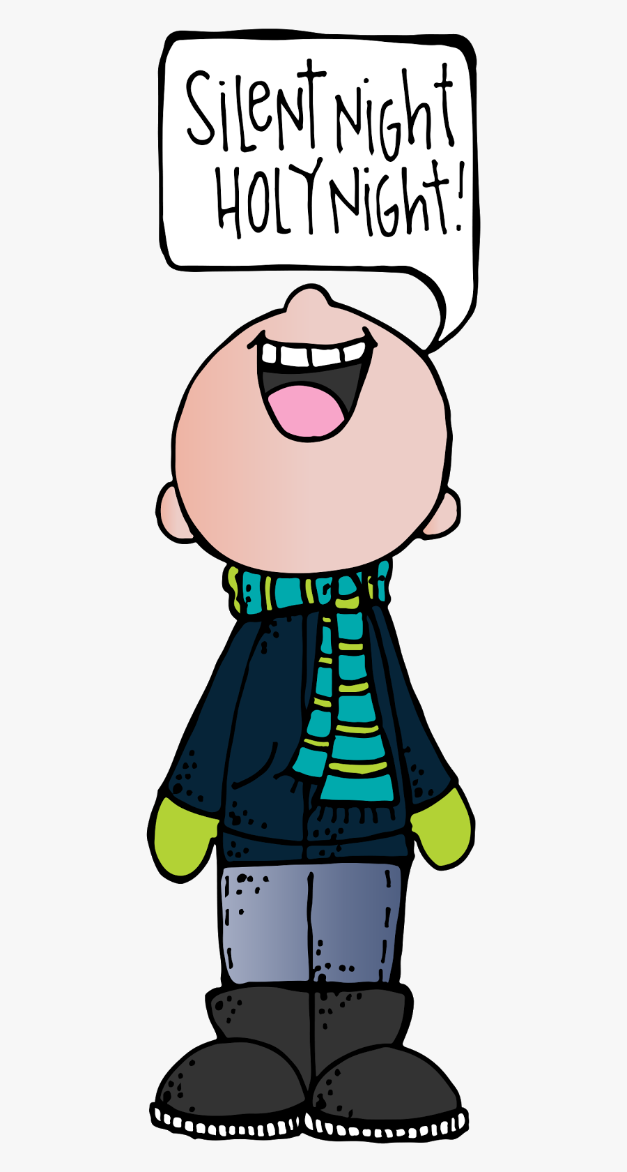 Jesus Worshiped Through Song - Melonheadz Christmas Carols, Transparent Clipart