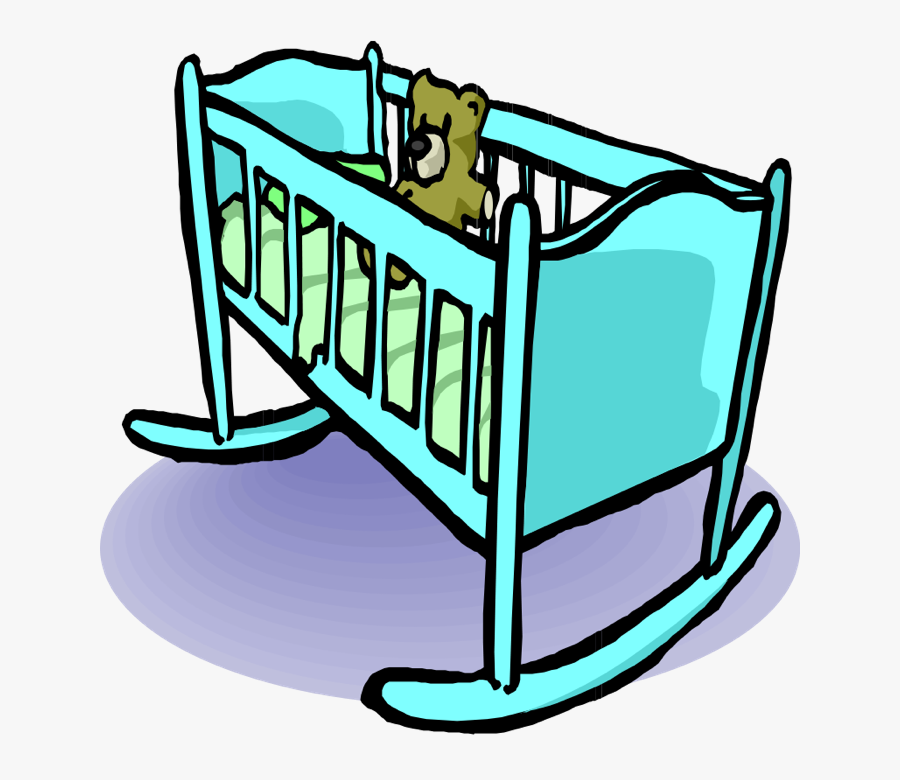Crib Drawing Baby Bottle - Baby Cradle Clip Art, Transparent Clipart