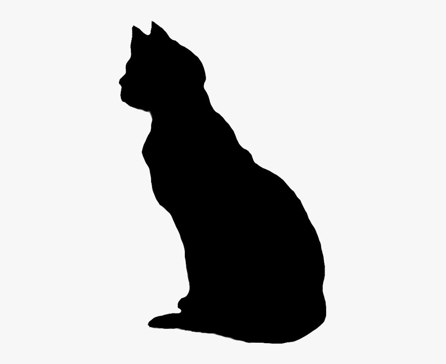 Silhouette Clip Art Looking - Transparent Background Black Cats Clipart, Transparent Clipart