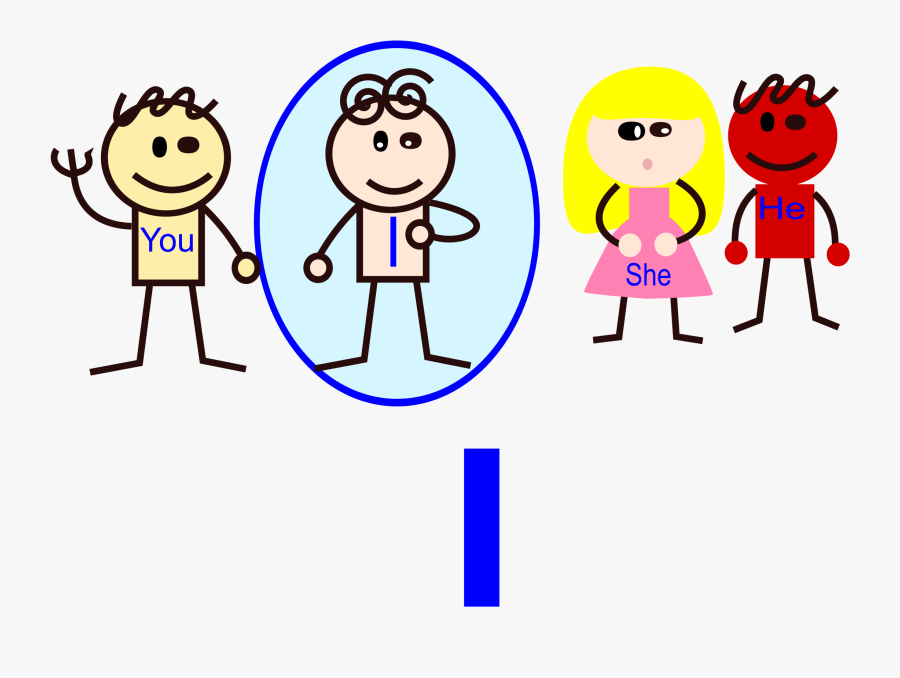Free Pronoun, I - Subject Pronoun I Clipart , Free Transparent Clipart