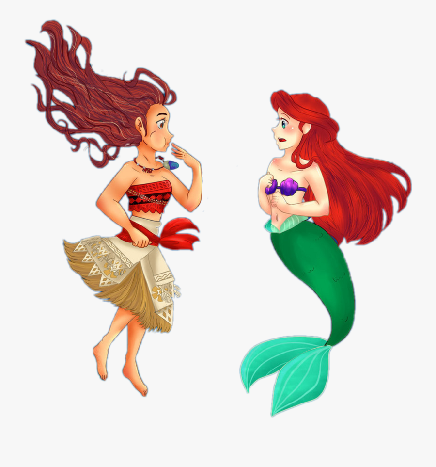 #moana #disney #mermaid #mermaids #thelittlemermaid - Mermaid, Transparent Clipart