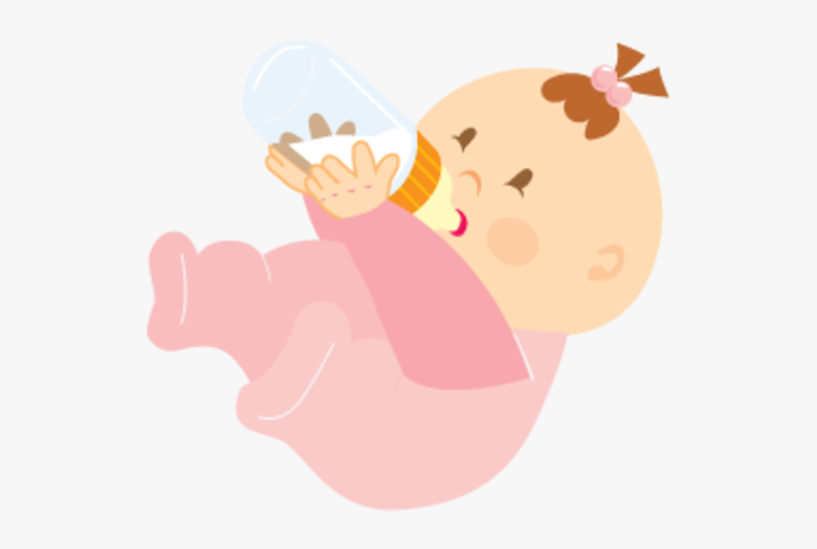 Baby Girl Drinking 256 - Baby Girl Png Transparent, Transparent Clipart