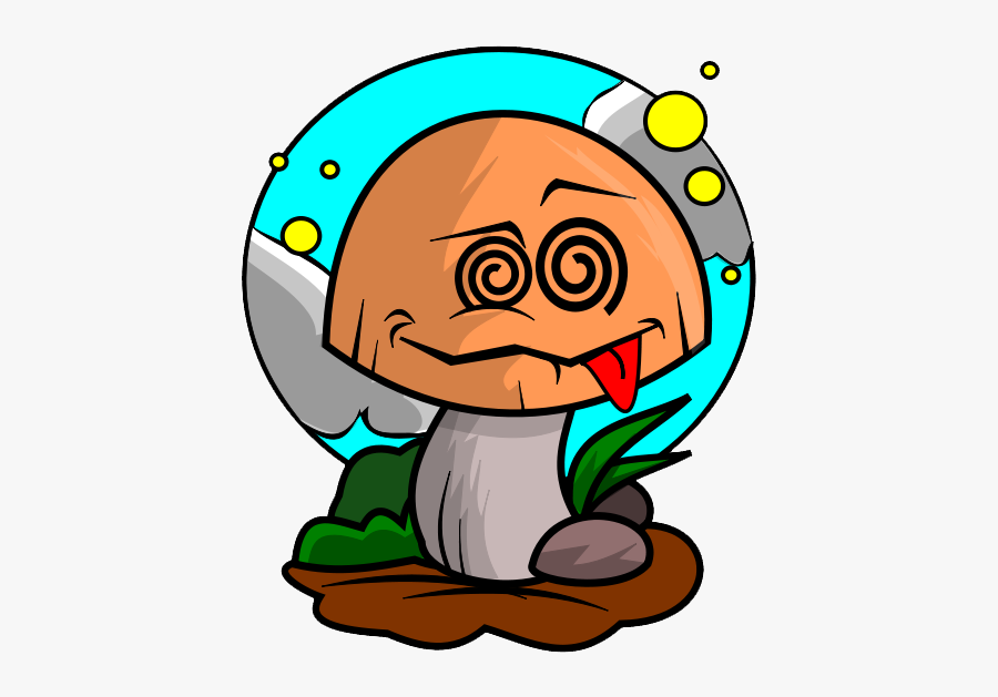 Free Poisoned Mushroom Clip Art - Hongos Alucinogenos Dibujos, Transparent Clipart