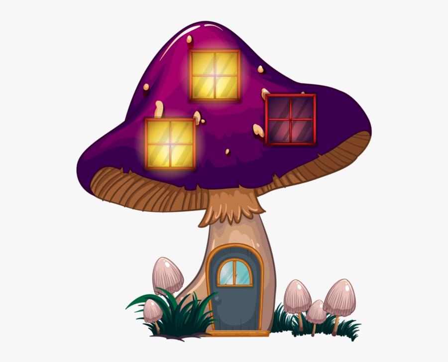 Fairy Mushroom Clipart, Transparent Clipart