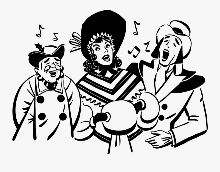 Png Singers - Christmas Carolers Clipart, Transparent Clipart