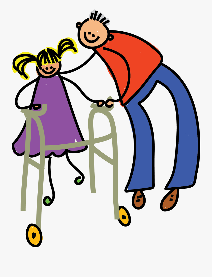 People With Special Needs Cartoon, Transparent Clipart
