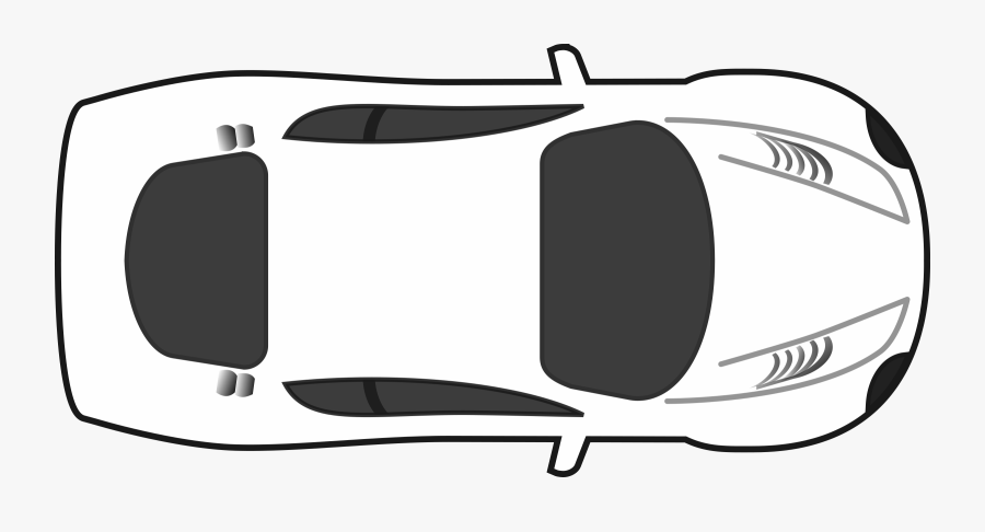 Clipart - Top View Car Clipart, Transparent Clipart