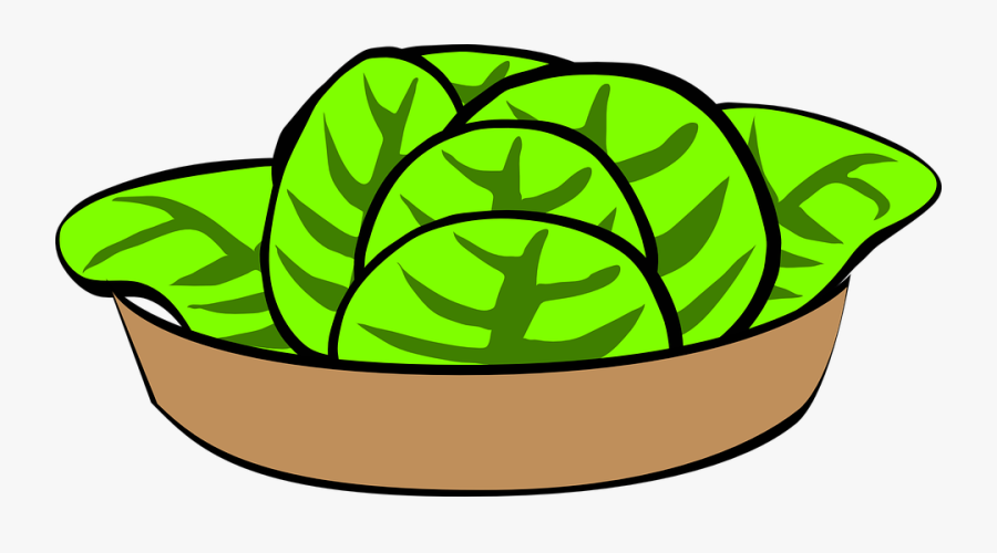 Salad Clipart Lettuce - Salad Clipart, Transparent Clipart
