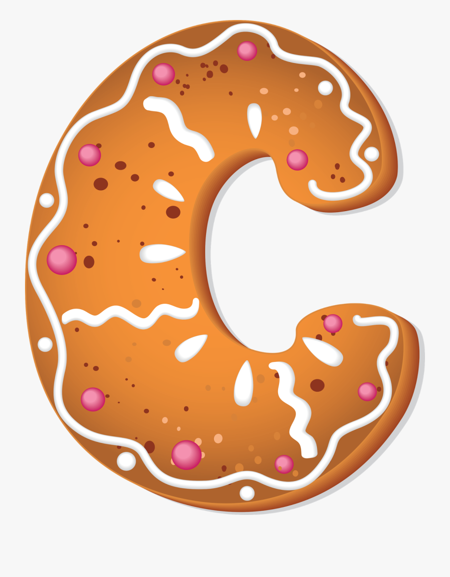 Letter O Cookie Clipart, Transparent Clipart