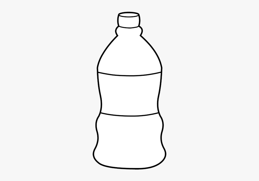 Baby Bottle Bottles Clip Art Clipart Free Stunning - Water Bottle Black And White, Transparent Clipart