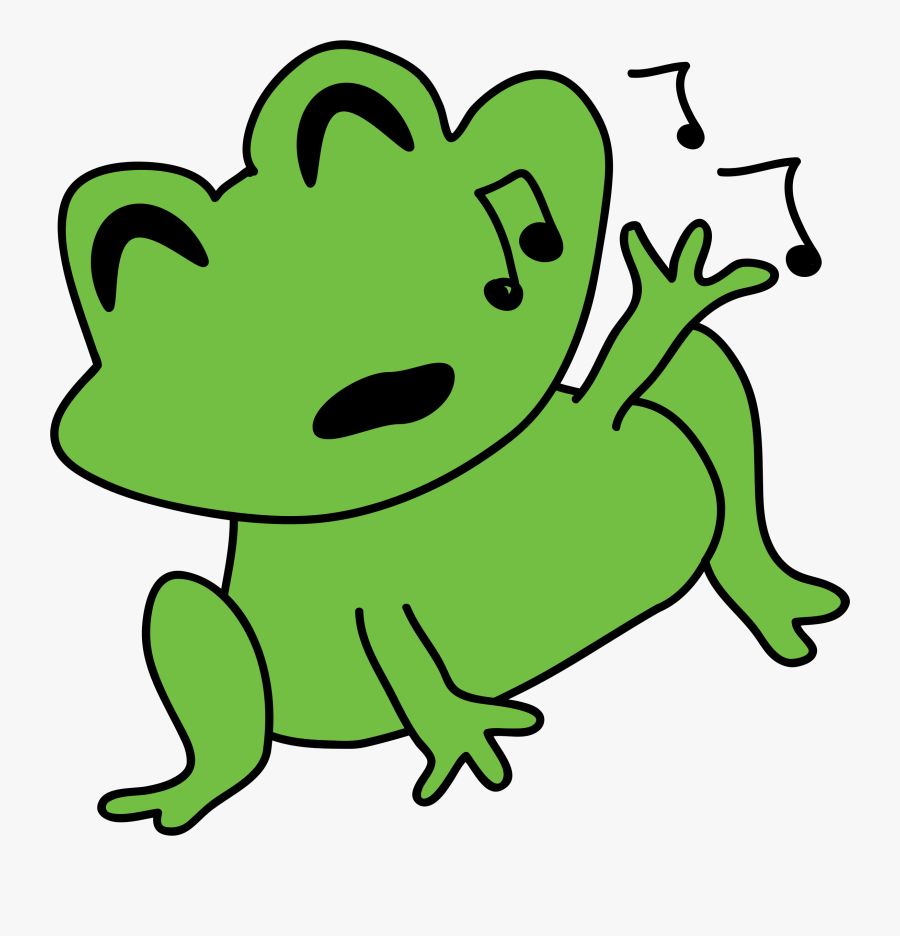 Singing Frog Clip Arts - Frog Clipart, Transparent Clipart