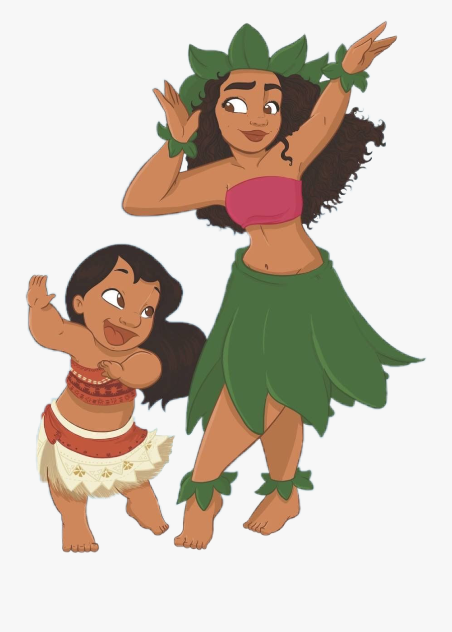 Transparent Moana Clip Art - Moana And Lilo And Stitch, Transparent Clipart