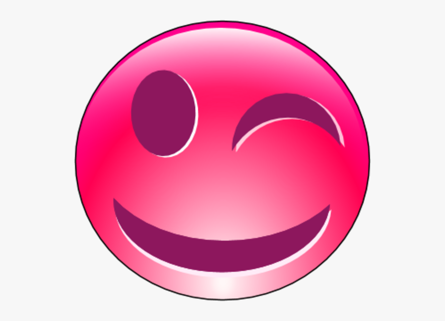 Smiley Face With Closed Eyes Clipart - Circle, Transparent Clipart