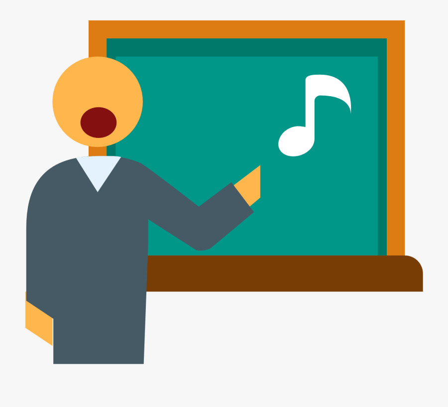 Singing Clipart Music Teacher - Teacher Icon Transparent, Transparent Clipart
