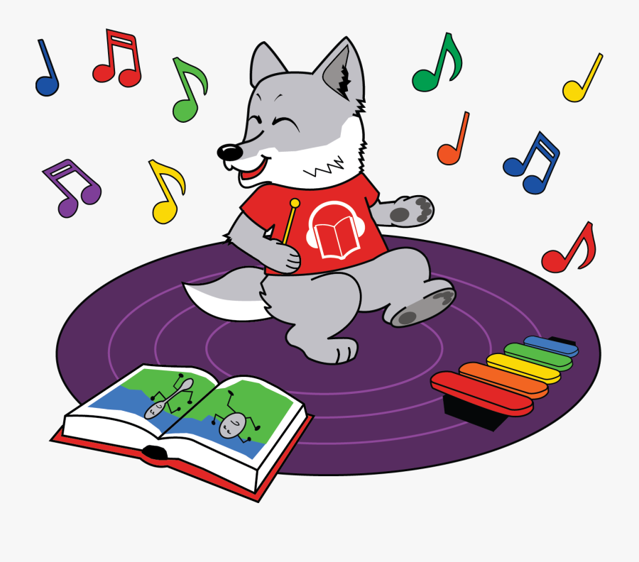 Wolf Dancing And Playing Music, Transparent Clipart