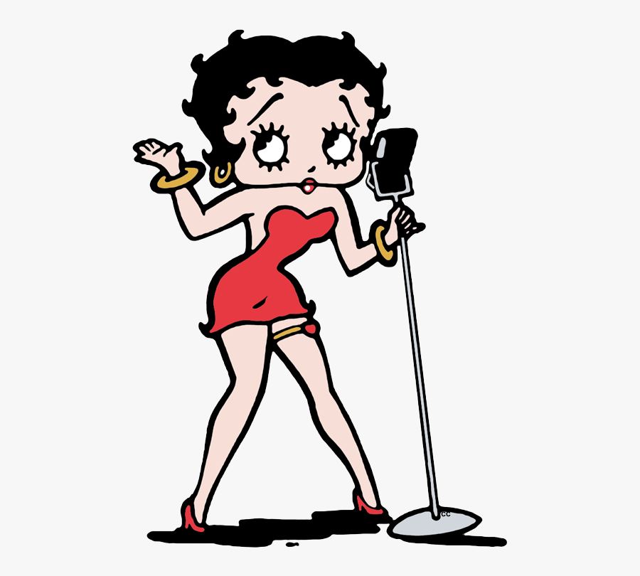 Betty Boop Pink Dress, Transparent Clipart