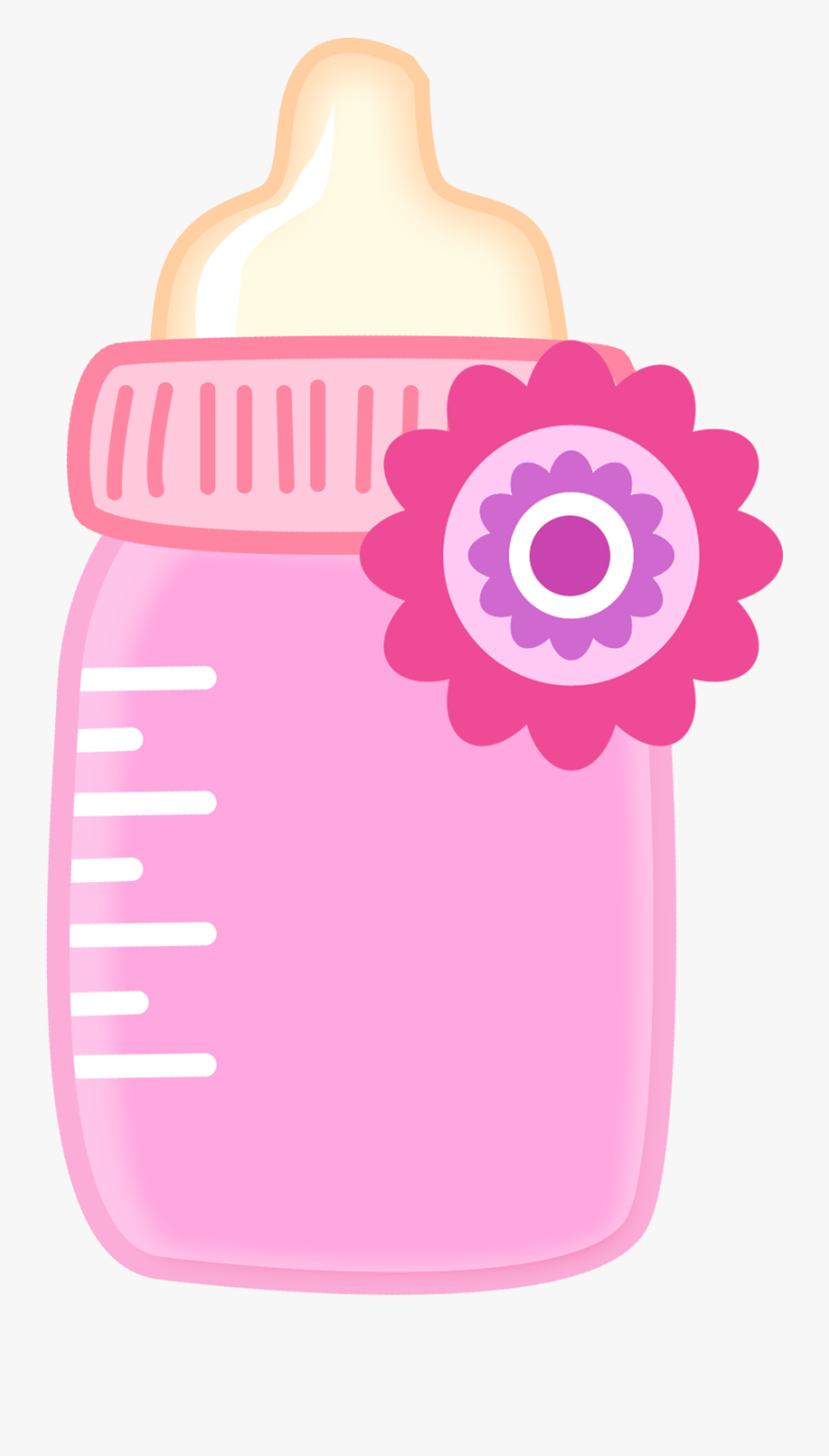 Transparent Baby Bottle Clipart - Girl Baby Bottle Clipart, Transparent Clipart