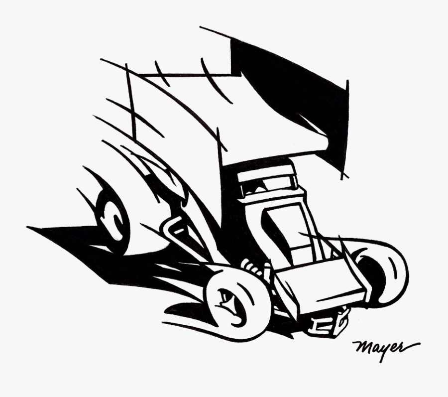 Cartoon Sprint Car Clipart , Png Download - Sprint Car Clipart, Transparent Clipart