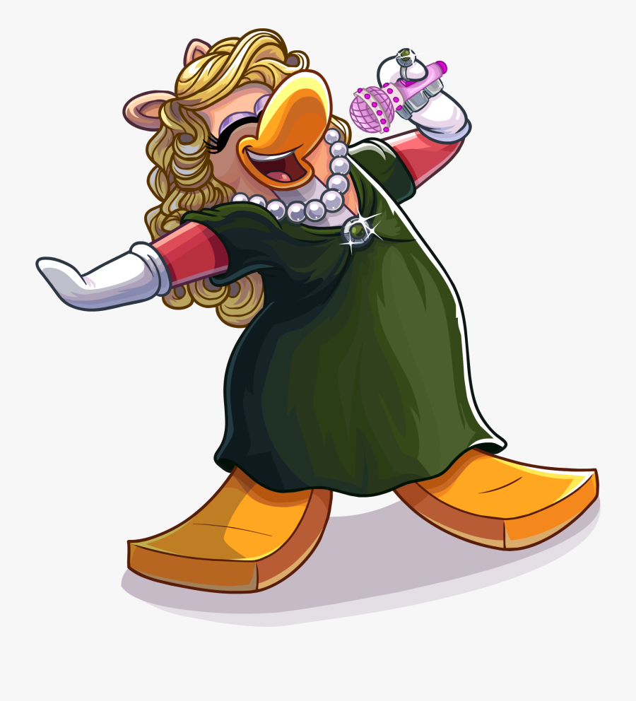 Singing Transparent Png - Miss Piggy Club Penguin, Transparent Clipart