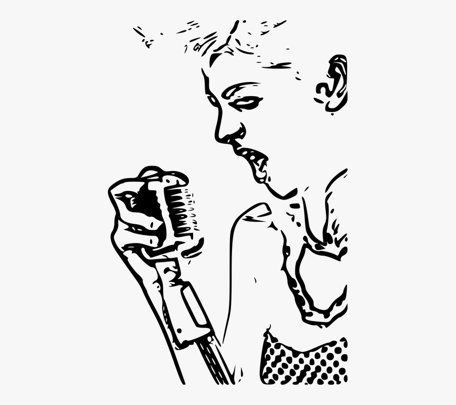 Karaoke Singer Clip Art, Transparent Clipart