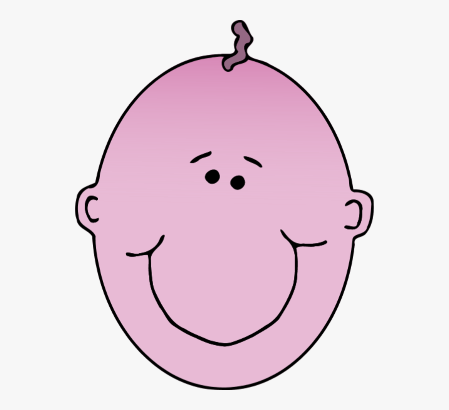 Baby Happy Face Clipart Clipart Kid - No Hair Face Clipart, Transparent Clipart