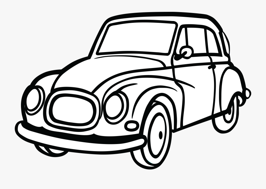 Free Clipart Of A Car - Toy Car Black And White Clipart, Transparent Clipart