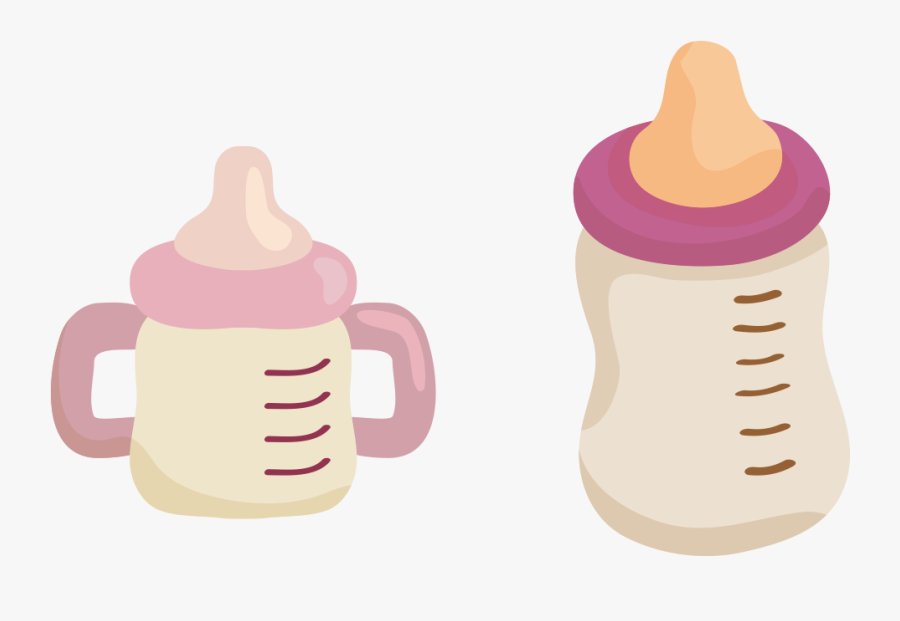 Pacifer Clipart Baby Milk Bottle - Cartoon Baby Stuff, Transparent Clipart