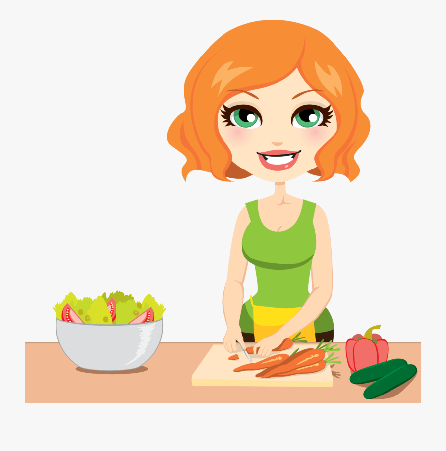 Eating Salad Clipart Png, Transparent Clipart