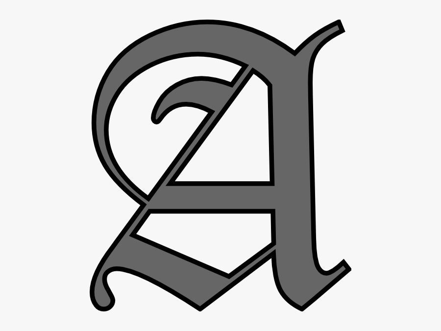 Alphabet Letter A Clip Art At Clker - Fancy Letter A Png, Transparent Clipart