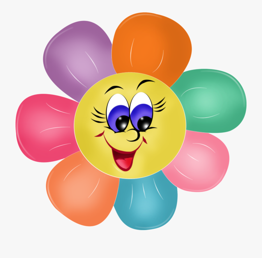 Flower Face Clipart, Transparent Clipart