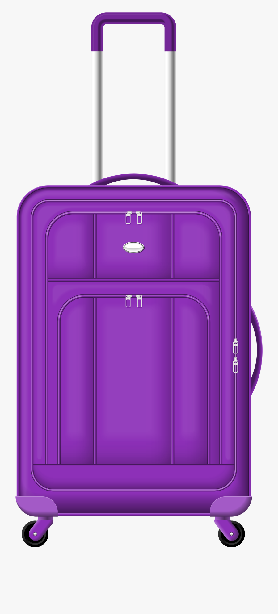 Luggage Clipart Kid Suitcase - Bag Travel Purple Png, Transparent Clipart