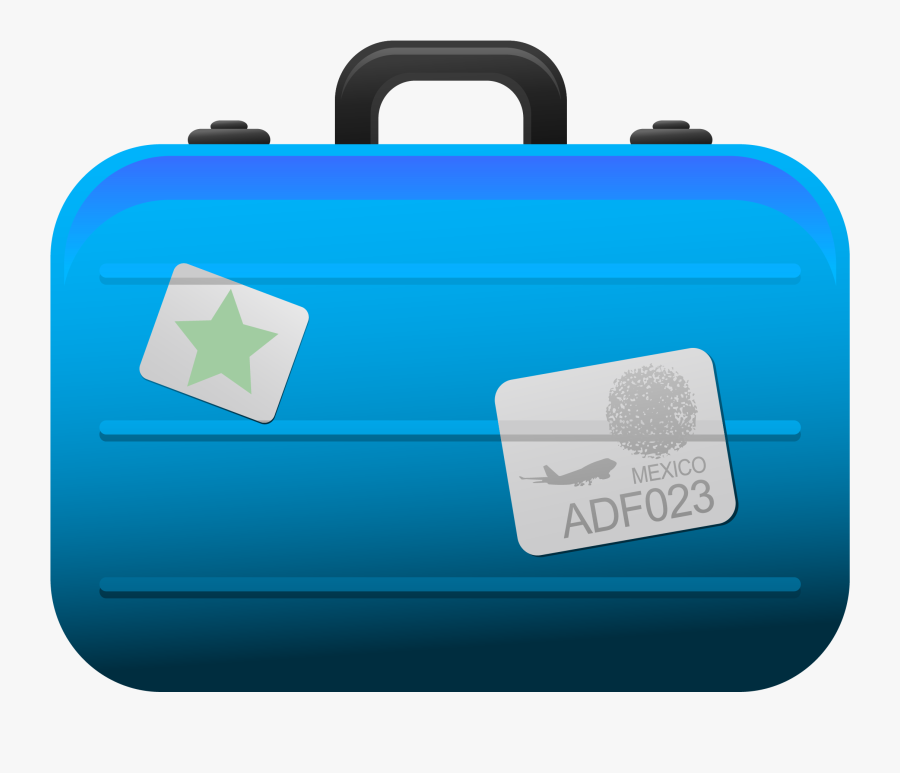 Transparent Blue Suitcase Png Clipart Picture - Suitcase Clipart Transparent, Transparent Clipart