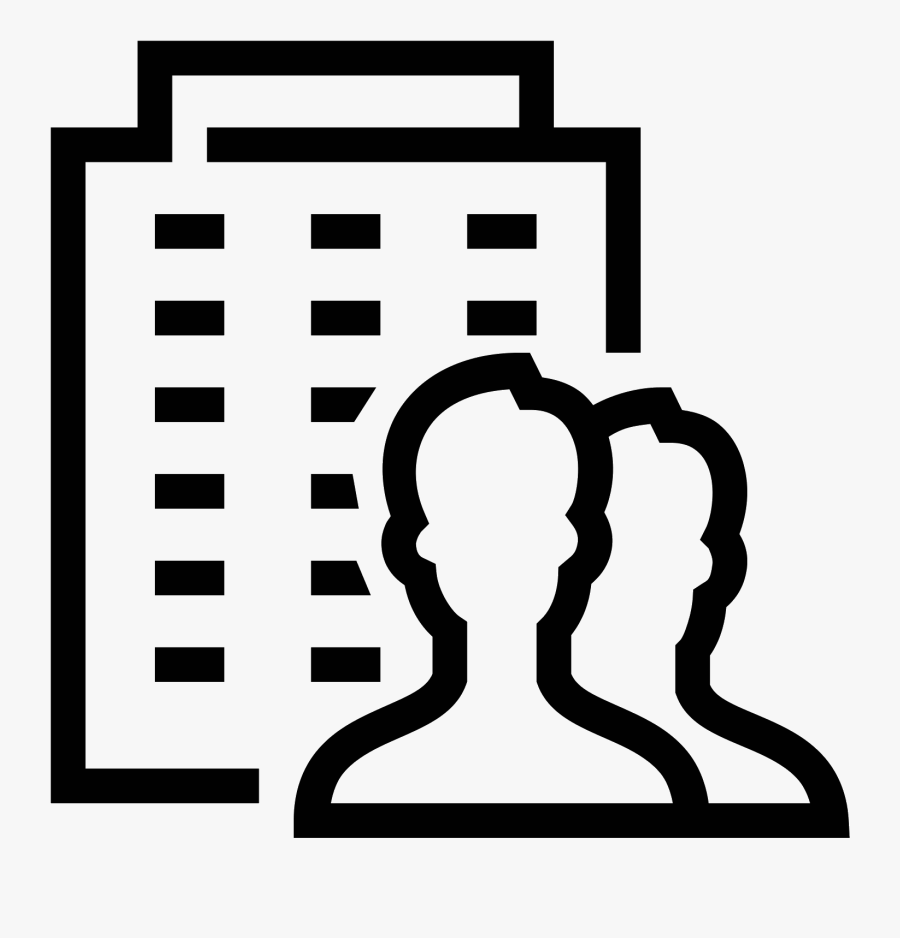 Building Clipart Corporate Building Business Icon White - Company Icon Png, Transparent Clipart