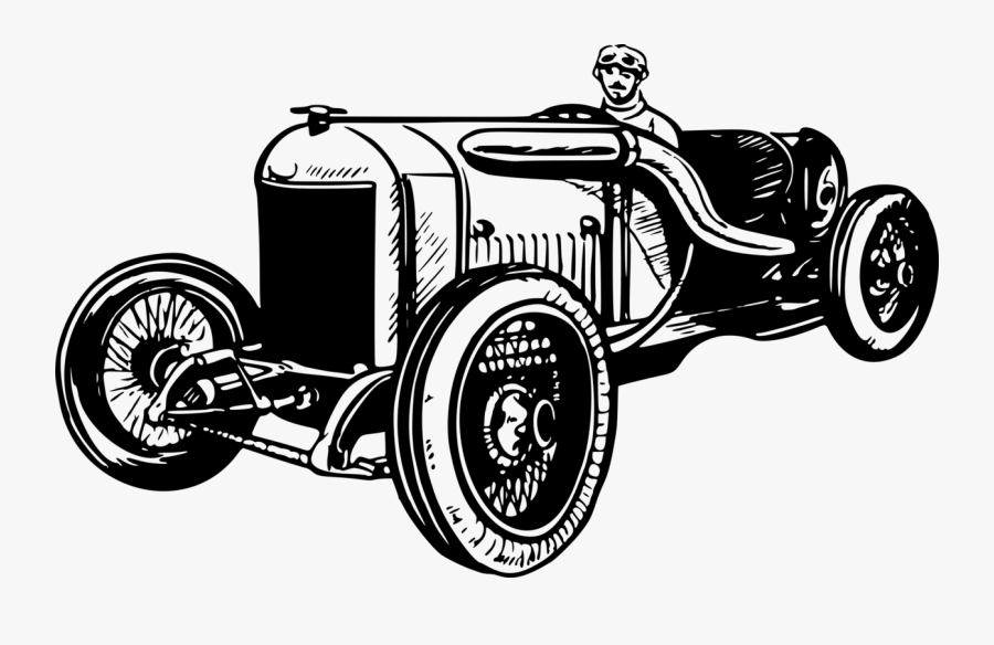 Vintage Race Car Clipart - Vintage Racing Car Png, Transparent Clipart