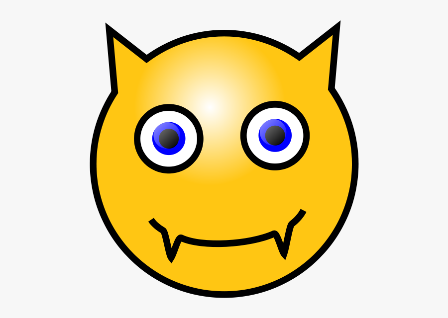 Devil Smiley Face Clipart , Png Download - Yellow Smiley Face Devil, Transparent Clipart