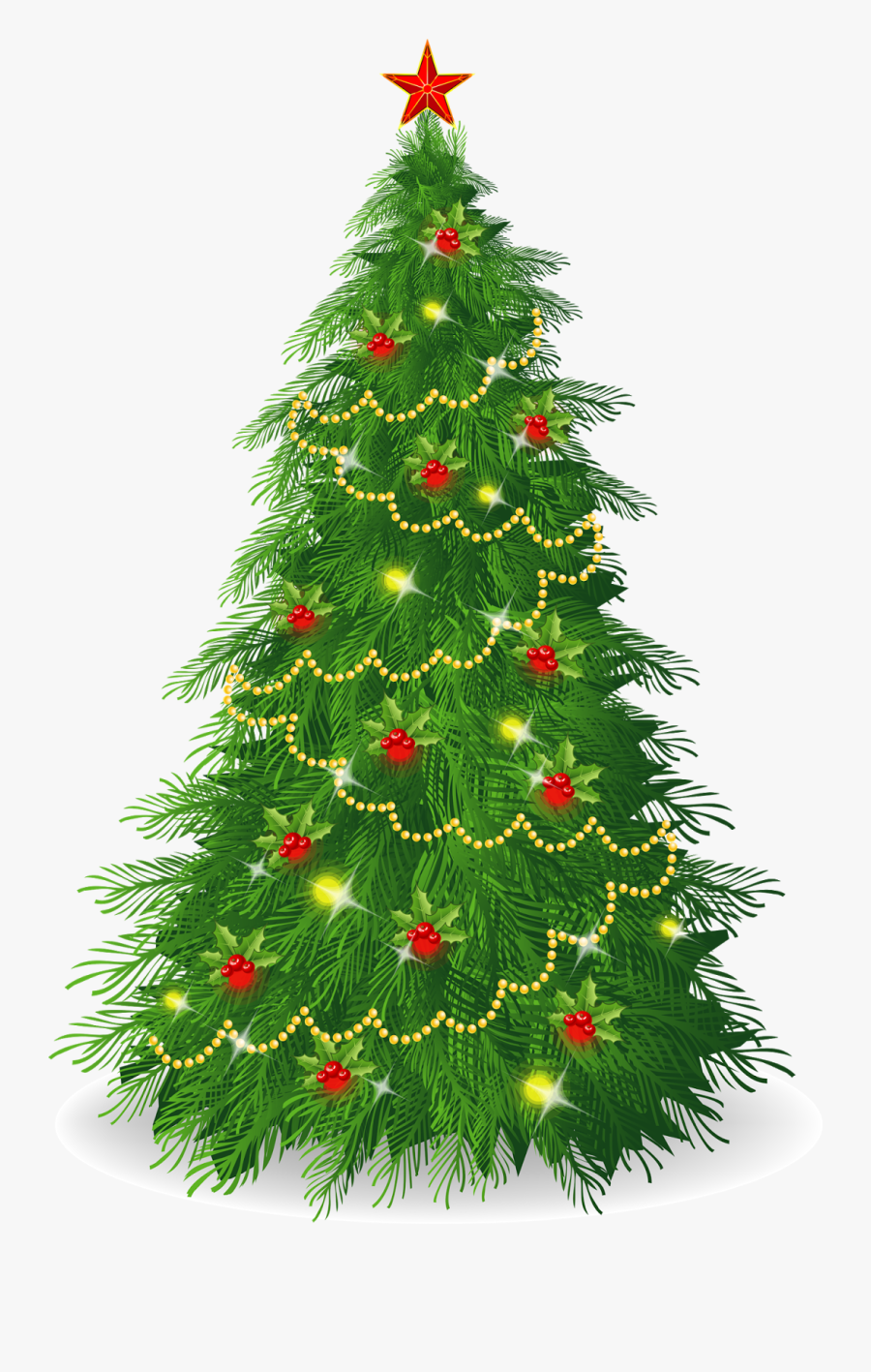 Christmas Tree Clipart Vintage, Transparent Clipart