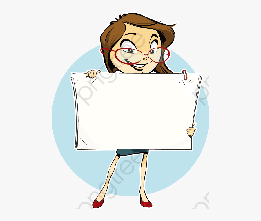 Transparent Clipart Frau - Woman In Business Suit Cartoon, Transparent Clipart